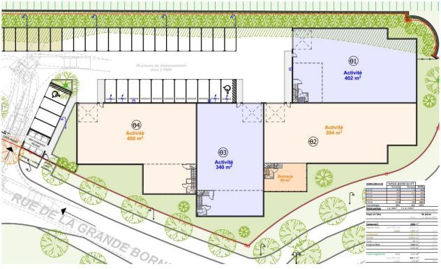 Local d'activités de 964m²