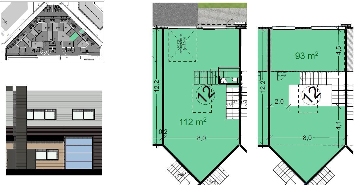 Location Local d'activités 205 m² non divisibles