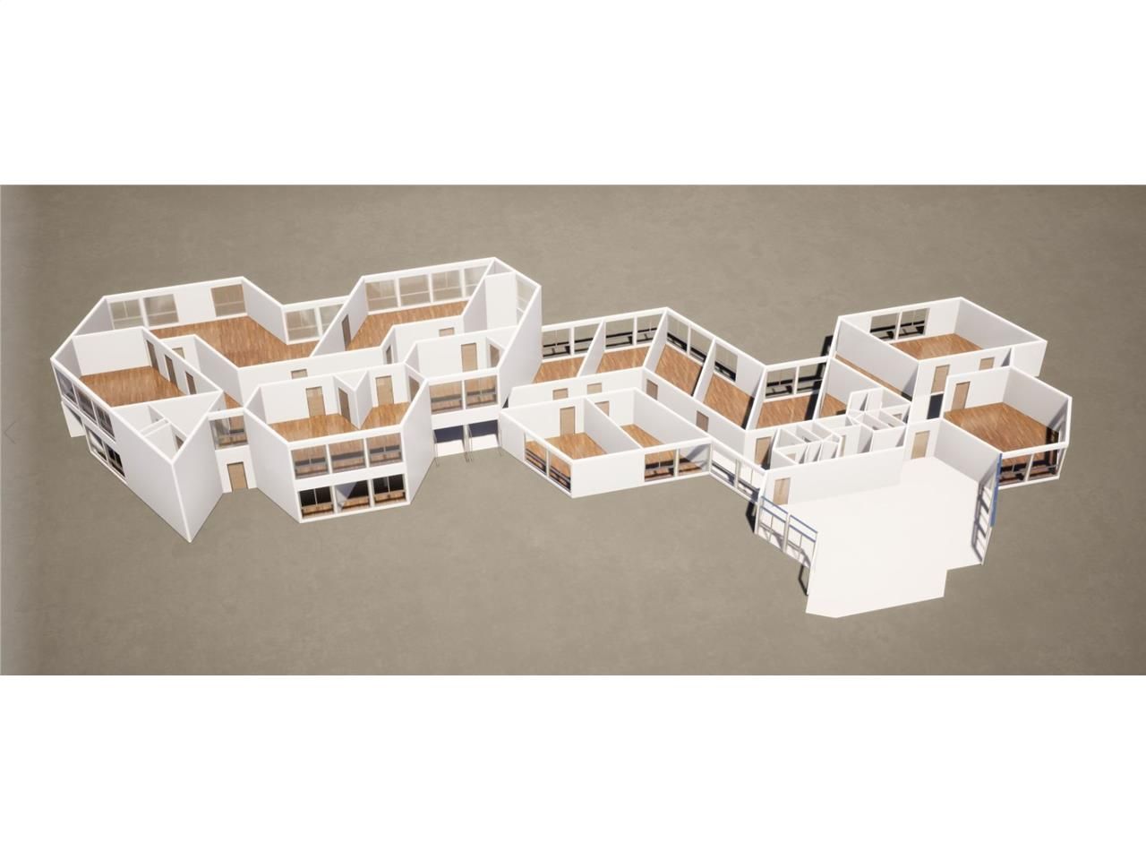 Location Bureaux 858 m² non divisibles