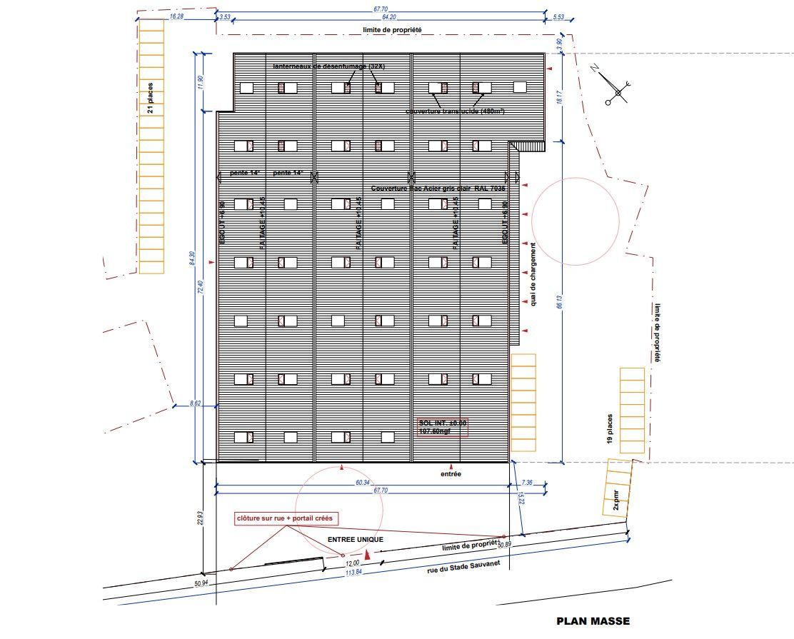 Entrepôt de 5524m²