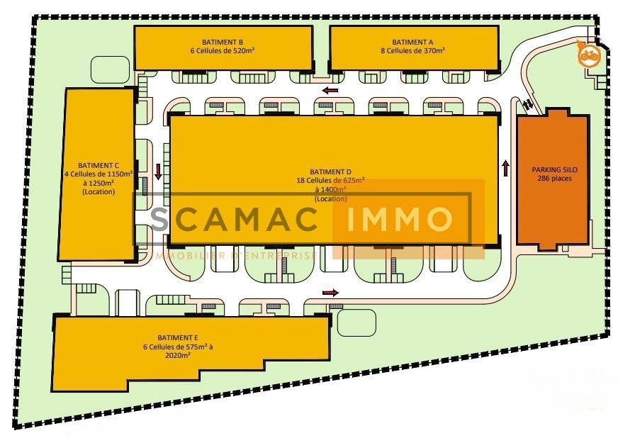 Local d'activités de 1345m²