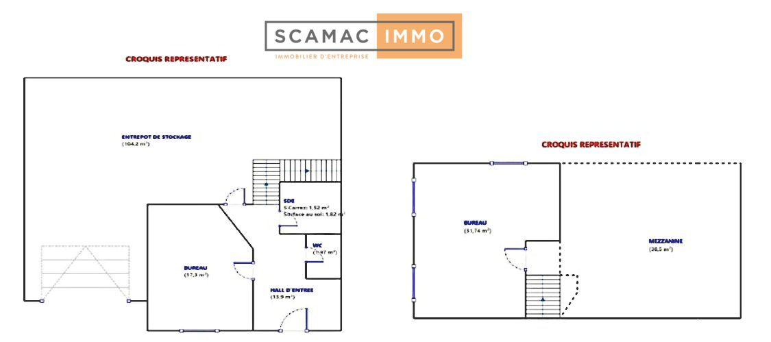 Locaux mixtes de 209m²