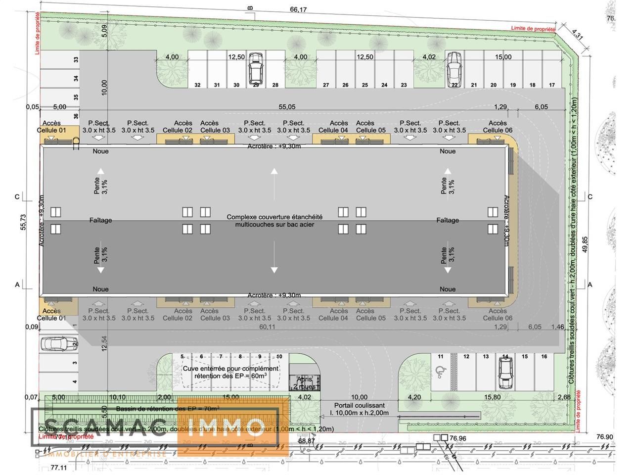 Entrepôt de 1749m²