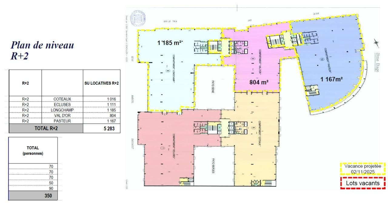 Location Bureaux 17949 m² divisibles 92150 Suresnes