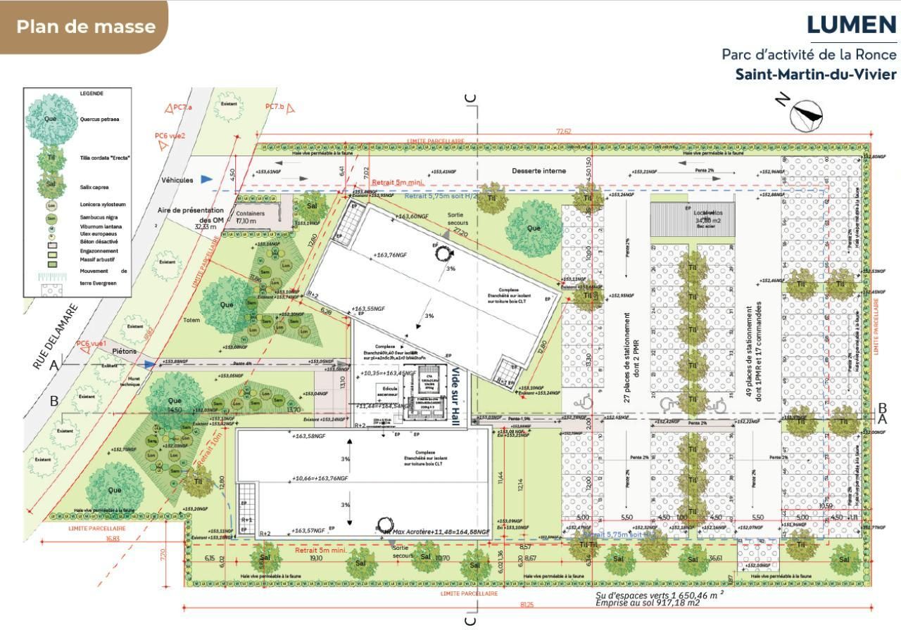 2304.7 m² pour ce bureaux en vente à Saint-martin-du-vivier