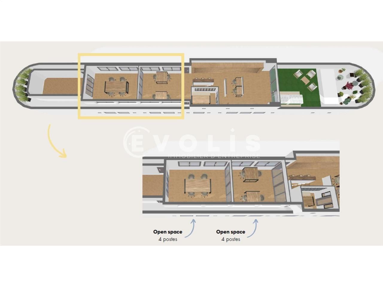 Bureaux partagé Coworking bureaux 24 m² non divisibles