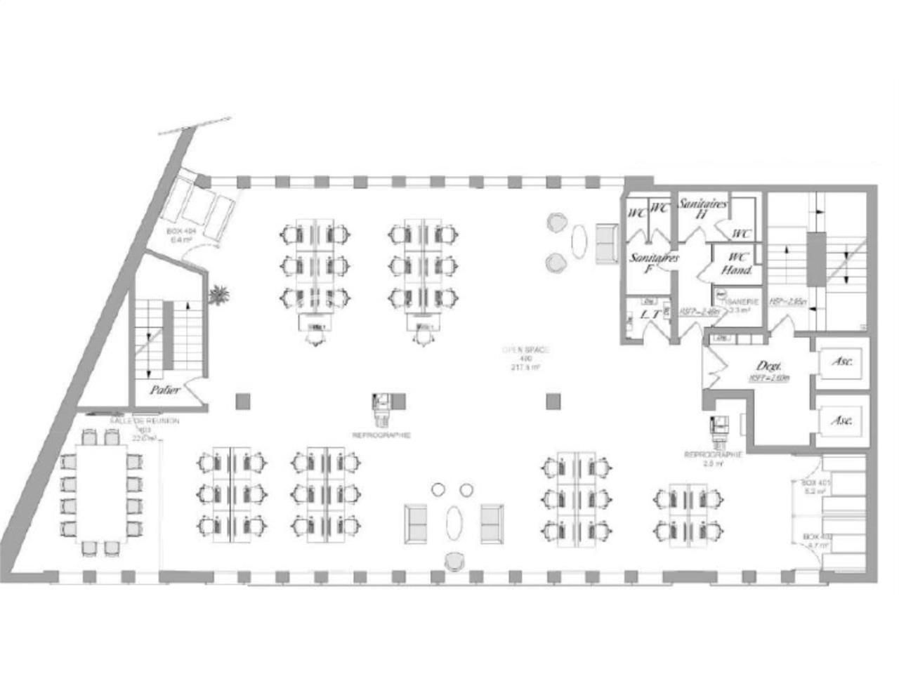Bureaux fermé Coworking bureaux 487 m² divisibles à partir de 3 m²