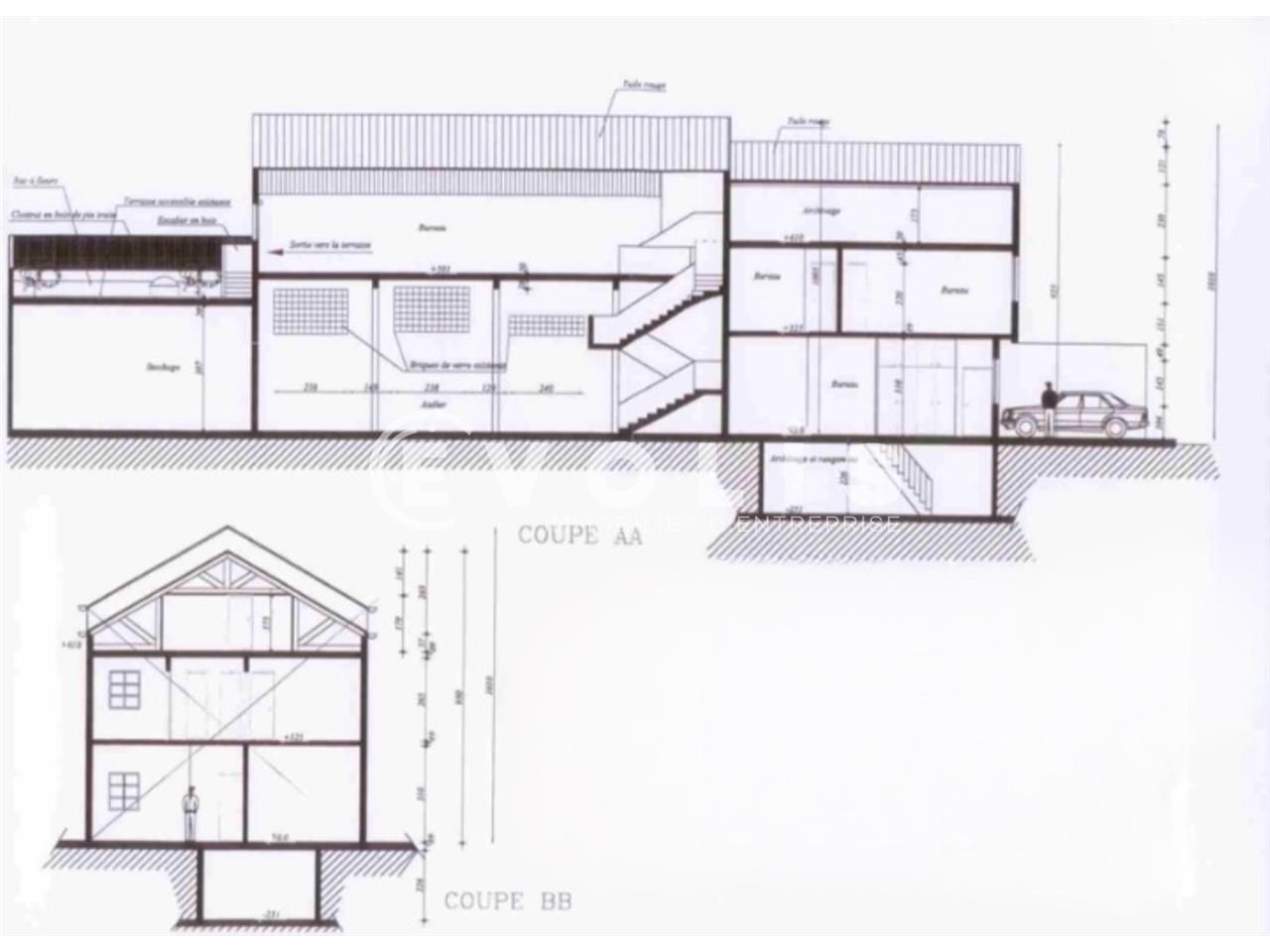 Vente bureaux 580 m² non divisibles