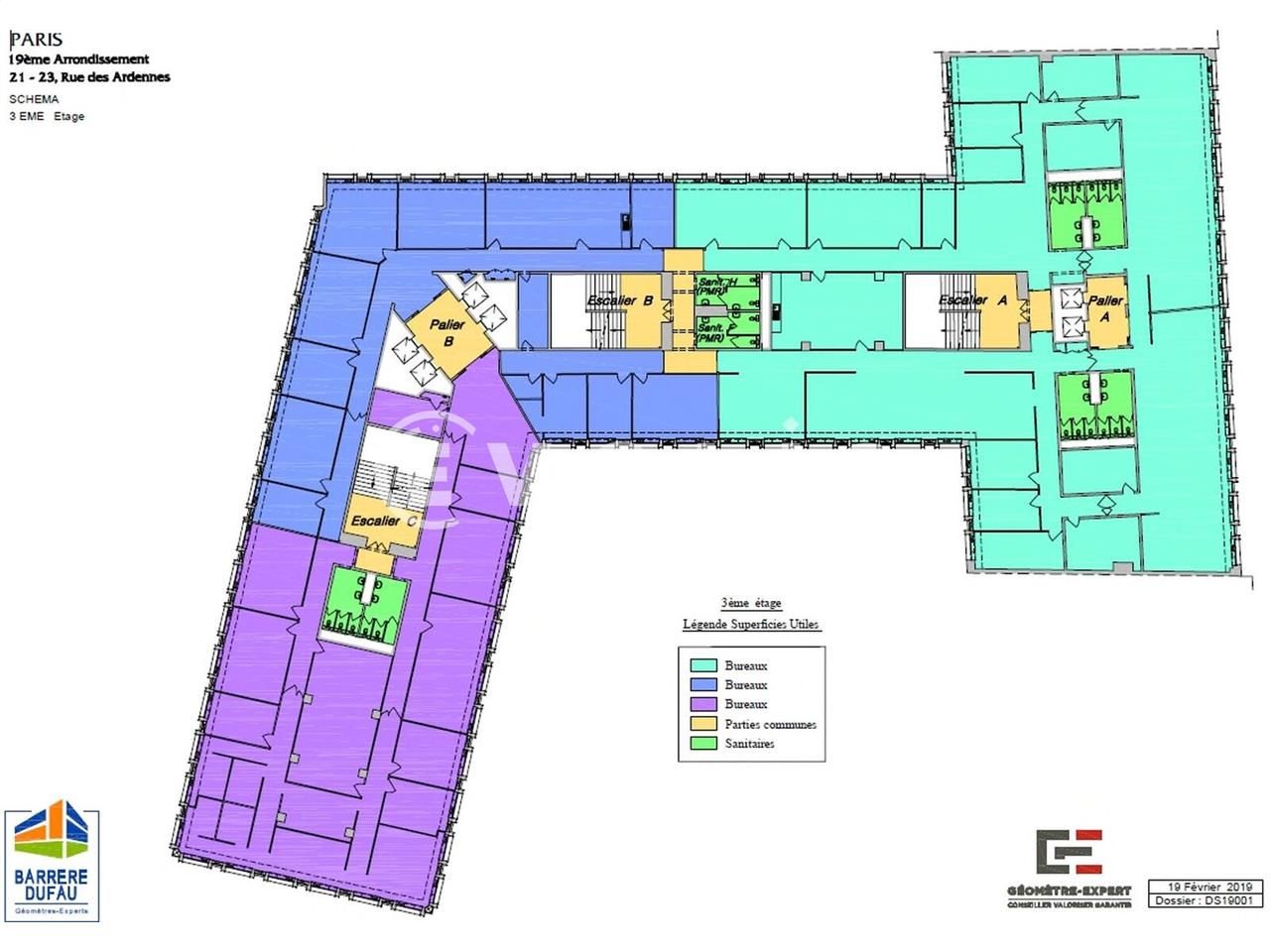 Location bureaux 1001 m² divisibles à partir de 429 m²