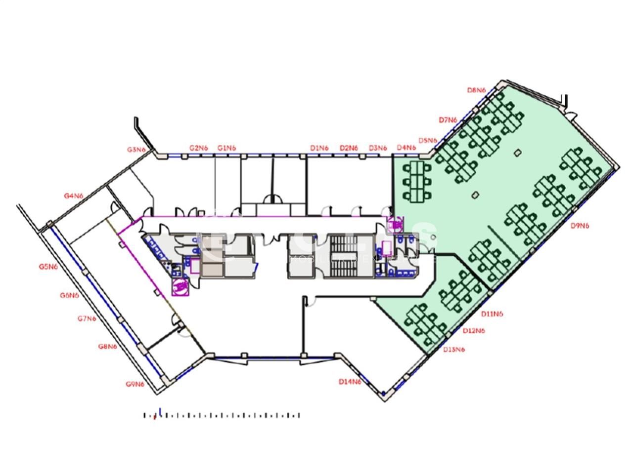 Bureaux fermé Coworking bureaux 200 m² non divisibles