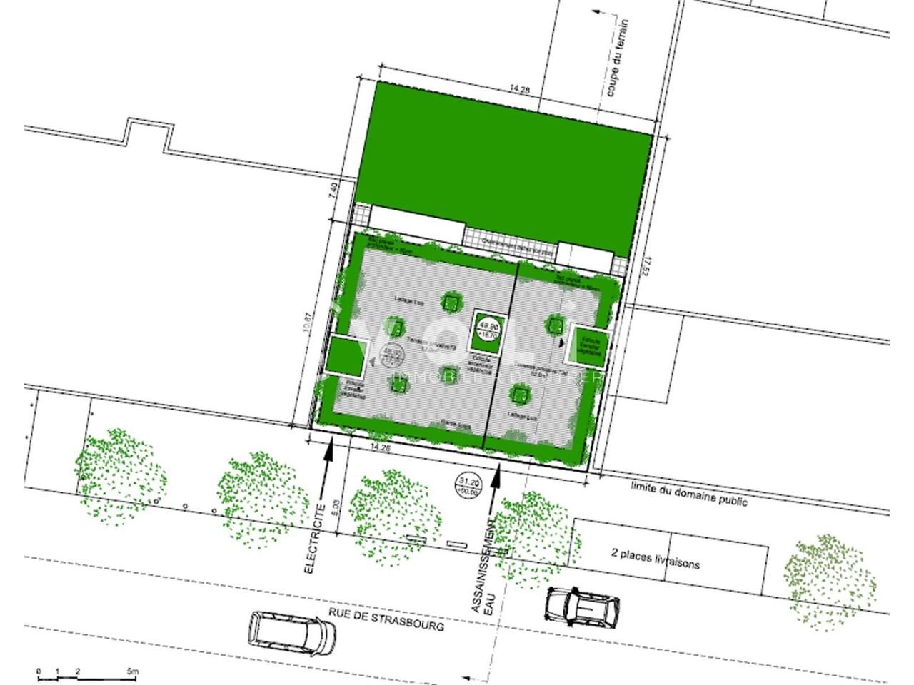 Vente terrain 587 m² non divisibles