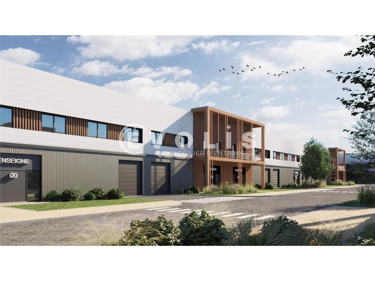 Au coeur de la zone d'activité de Lamirault, à pr