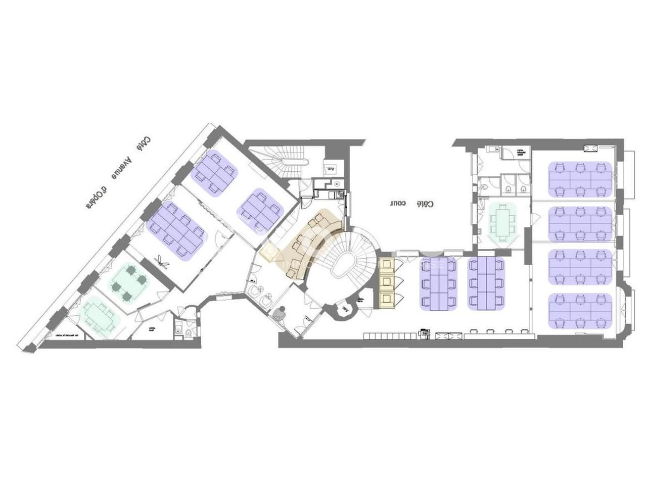 Bureaux fermé Coworking bureaux 307 m² non divisibles