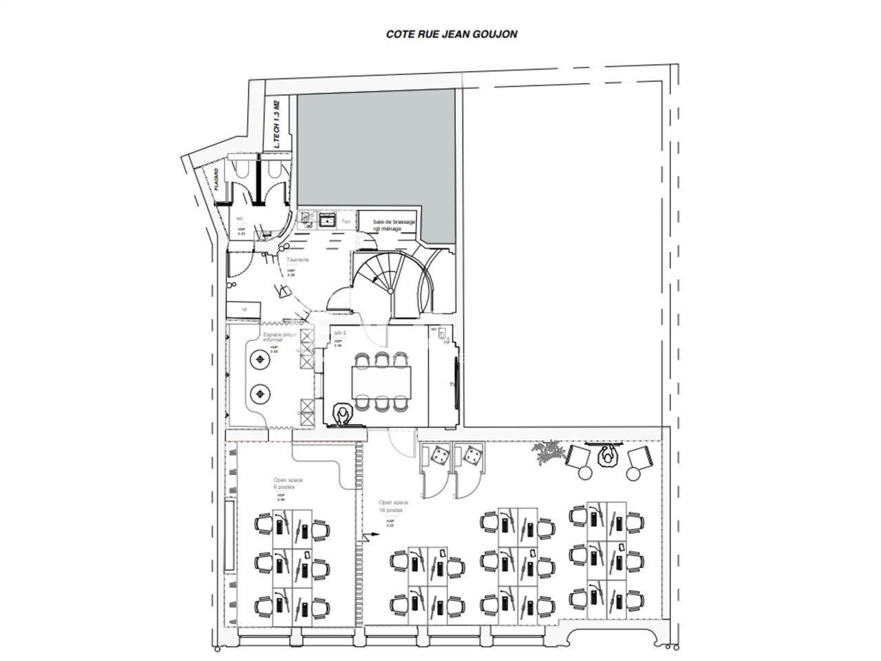 Bureaux fermé Coworking bureaux 325 m² non divisibles