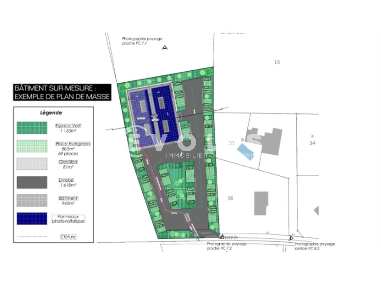 Vente entrepots 2400 m² non divisibles