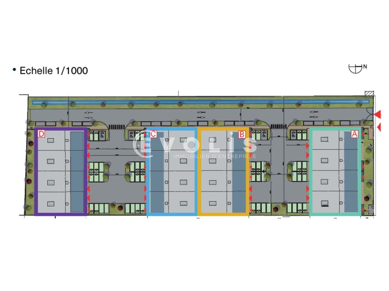 Vente entrepots 5590 m² divisibles à partir de 345 m²