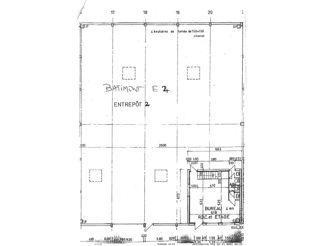 Location entrepots 1397 m² divisibles à partir de 274 m²