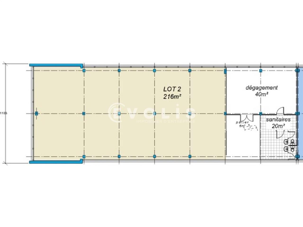 Location entrepots 457 m² divisibles à partir de 216 m²