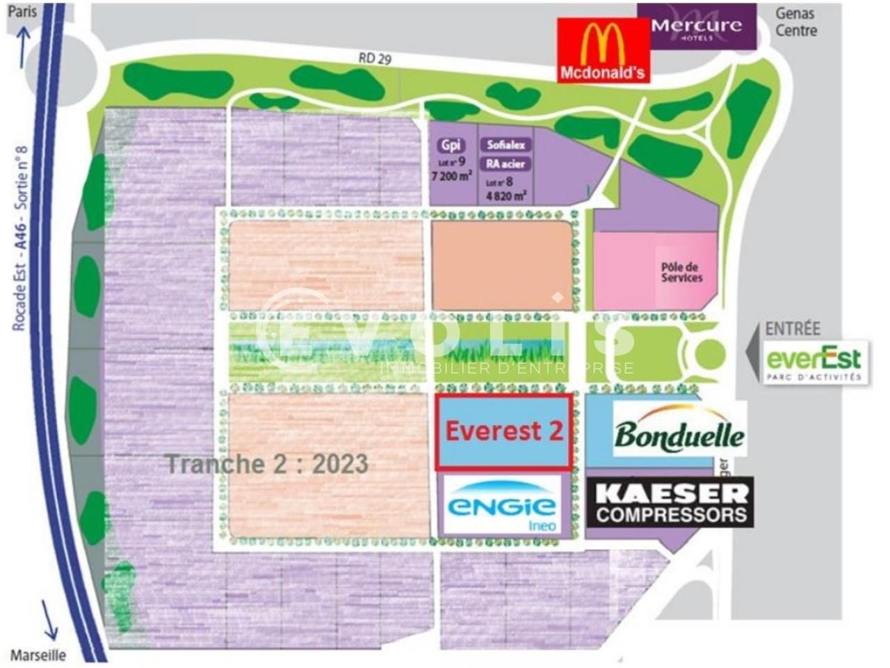 Vente bureaux 434 m² non divisibles