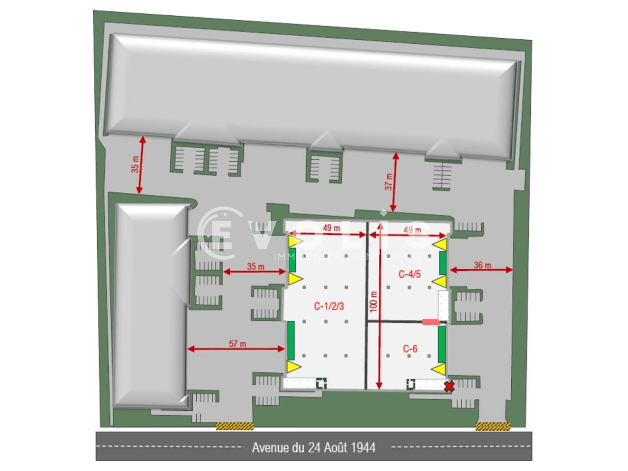 Location entrepots 8015 m² divisibles à partir de 3037 m²