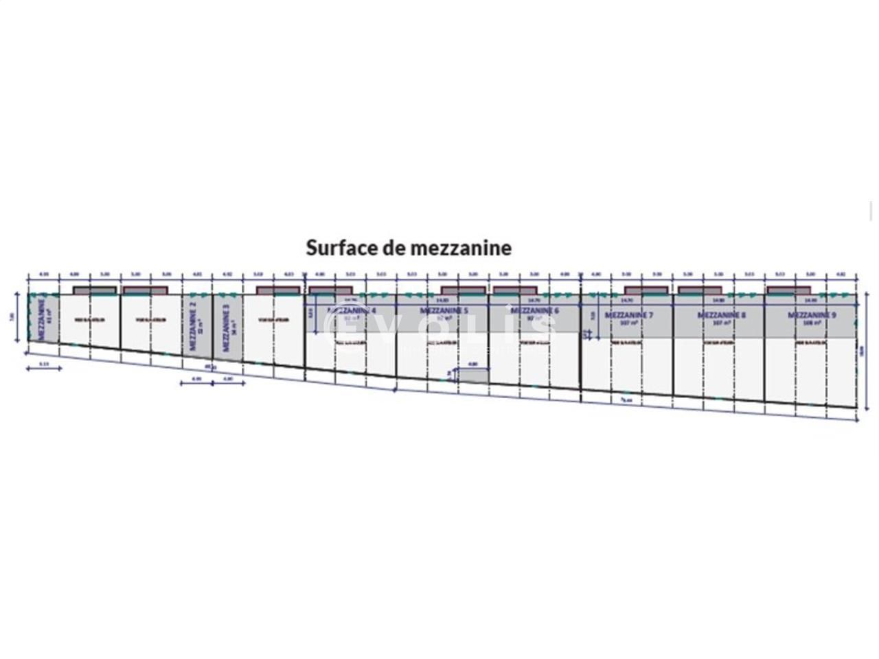 Vente entrepots 2044 m² divisibles à partir de 200 m²