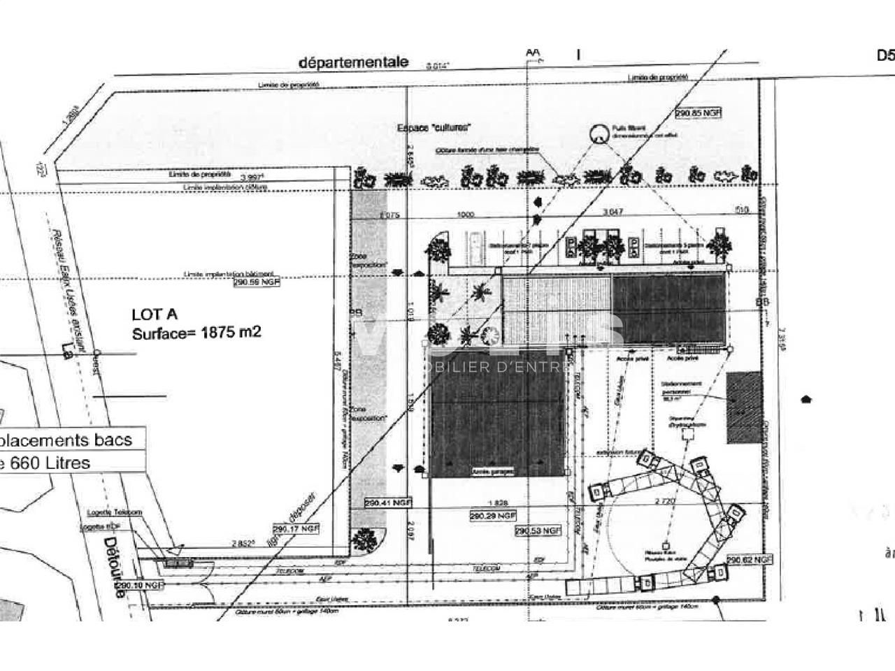 Vente entrepots 715 m² non divisibles