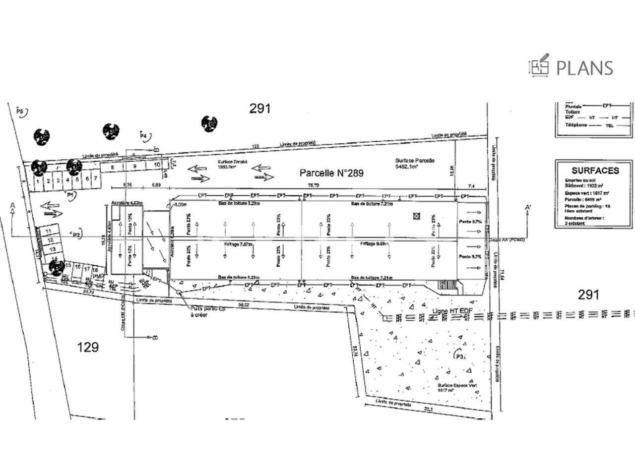 Vente entrepots 1820 m² non divisibles