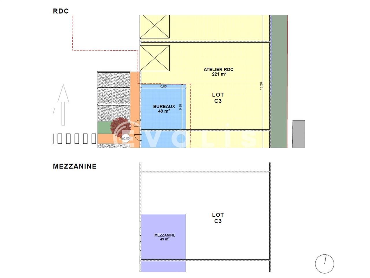 Location entrepots 319 m² non divisibles