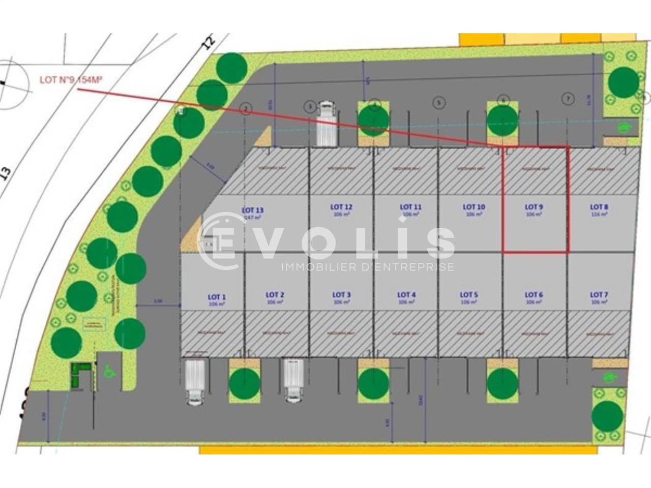 Location entrepots 308 m² non divisibles