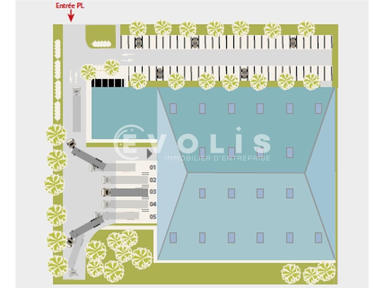 Location entrepots 4271 m² non divisibles