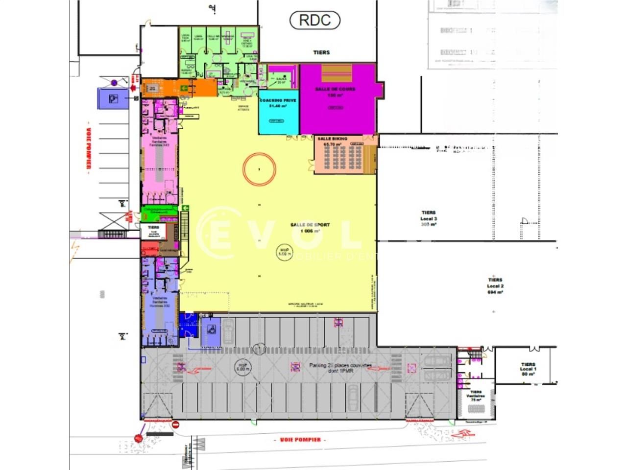 Vente entrepots 2635 m² non divisibles