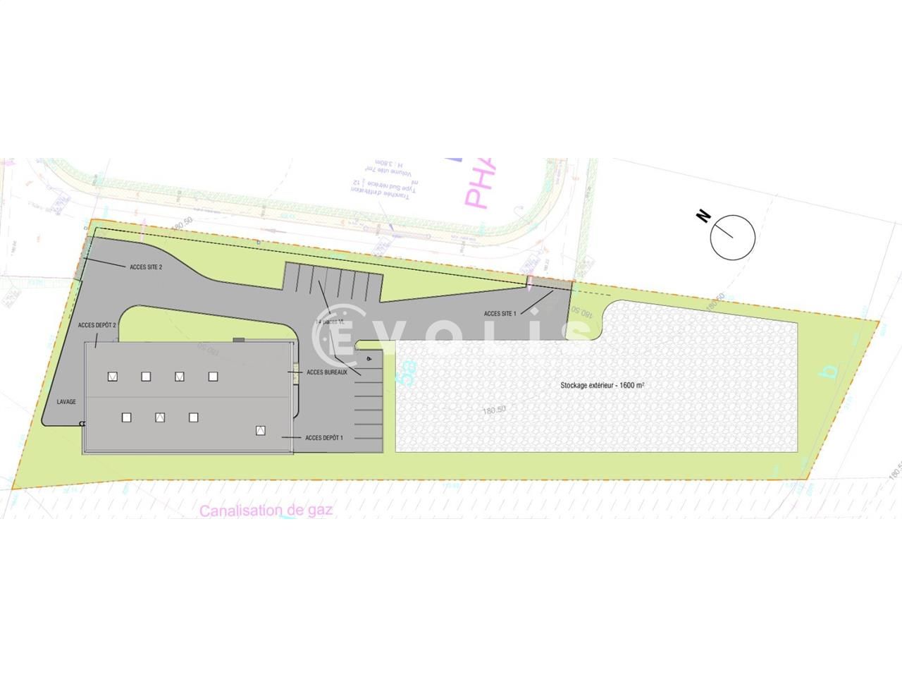 Location entrepots 801 m² non divisibles