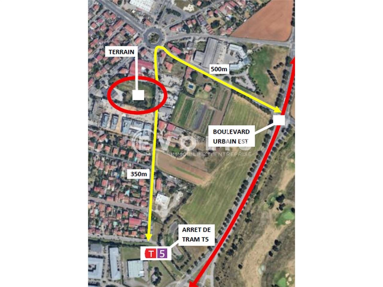 Terrain pour construction d'un bâtiment neuf (ind