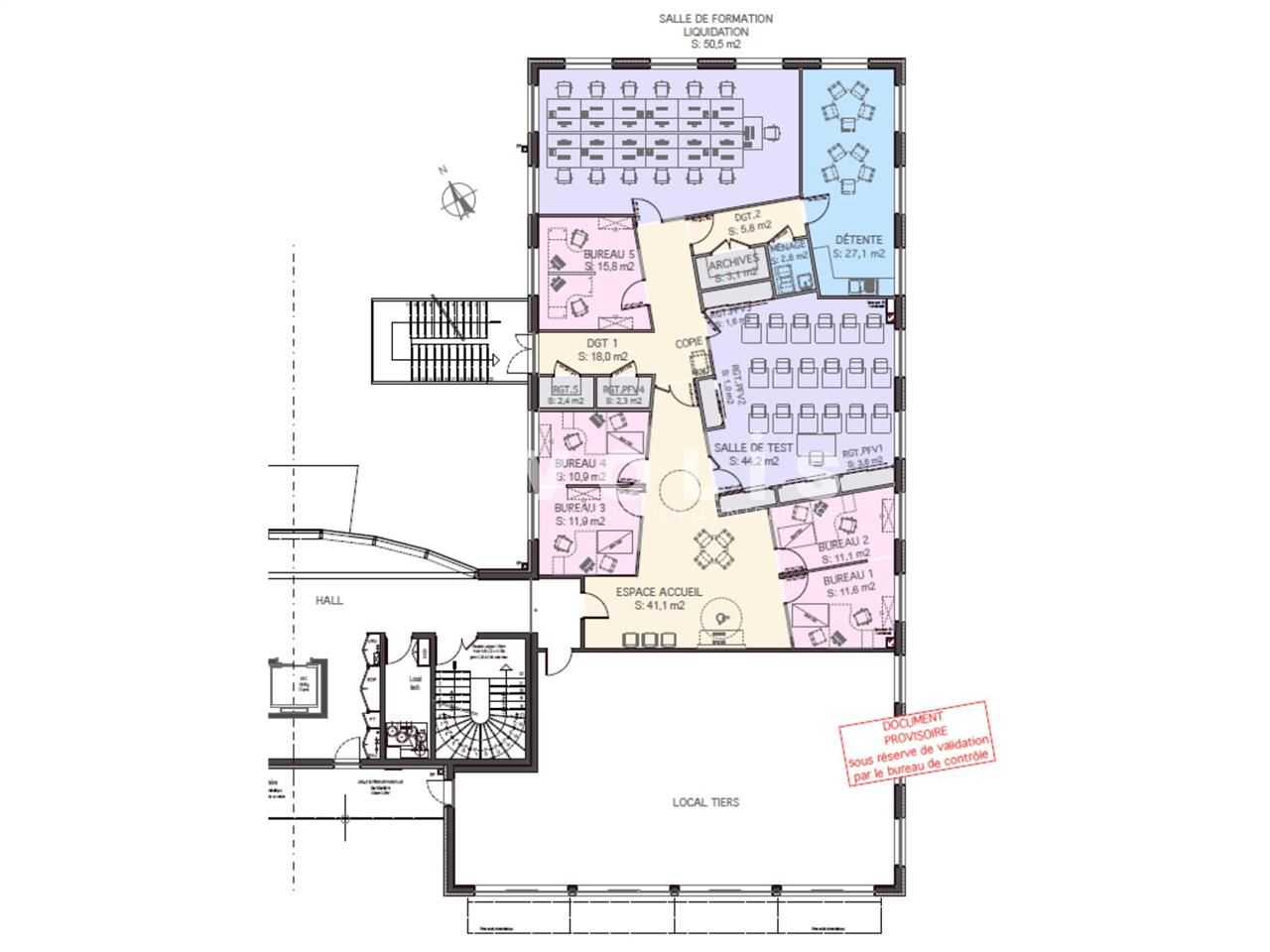 Vente bureaux 343 m² non divisibles