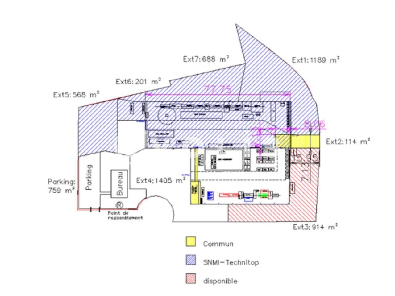 Location entrepots 1600 m² non divisibles