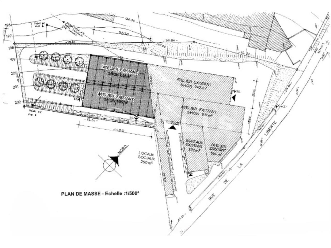 Vente entrepots 4185 m² non divisibles