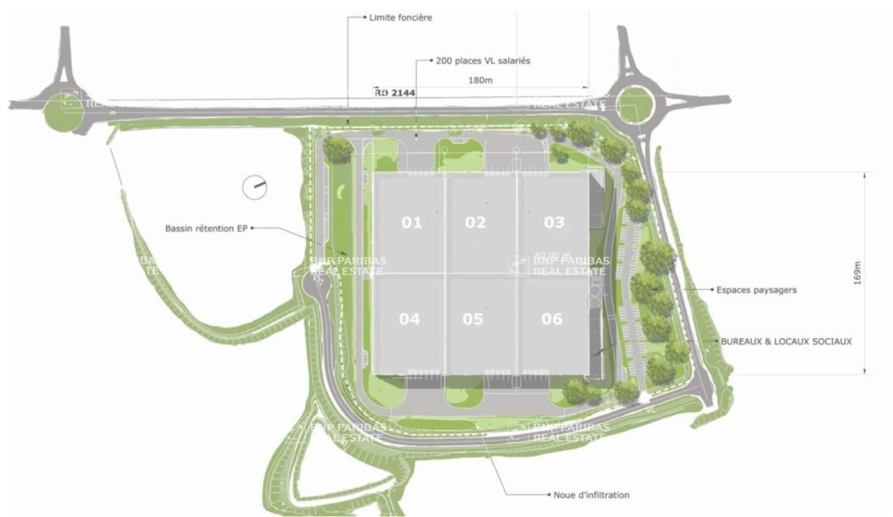 31854 m² pour cetentrepôts classe a en vente à Combronde