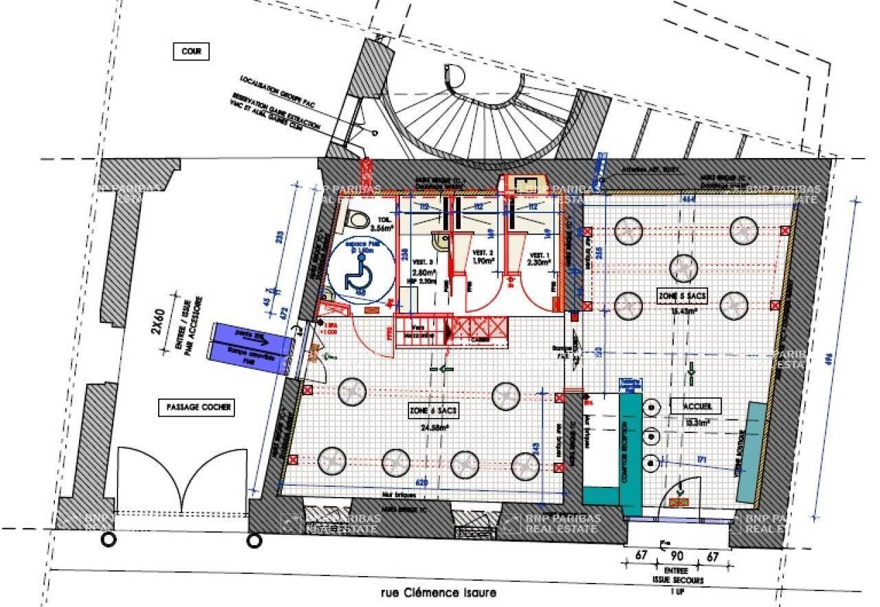 Location Local commercial 76 m² non divisibles 31000 Toulouse