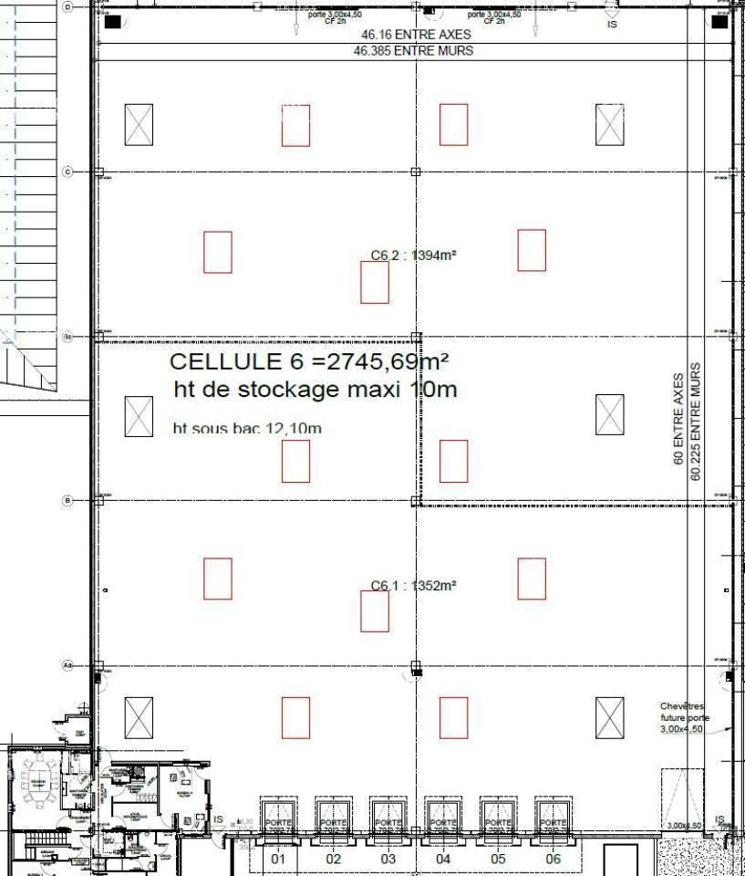 Location Entrepôts classe A 5800.62 m² non divisibles 63800 Cournon-d'auvergne
