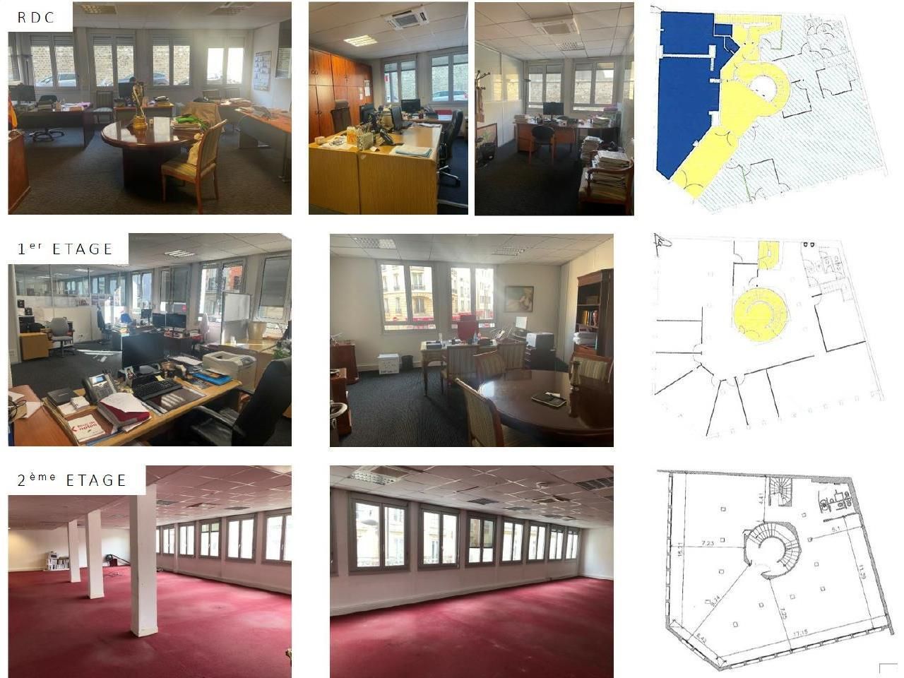 1119 m² pour ce bureaux en location à Paris