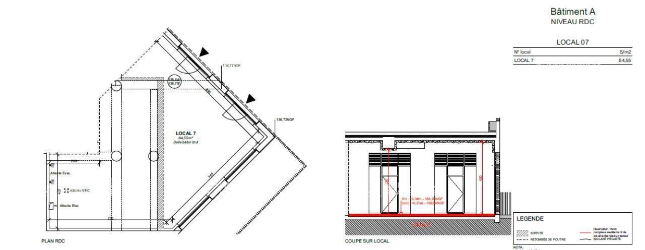 88.5 m² pour ce bureaux en vente à Toulouse