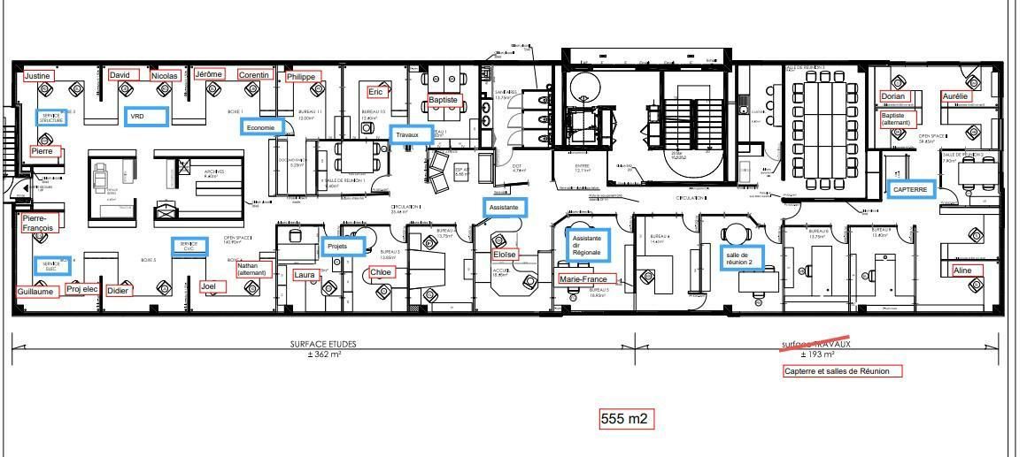 555 m² pour ce bureaux en vente à Rennes