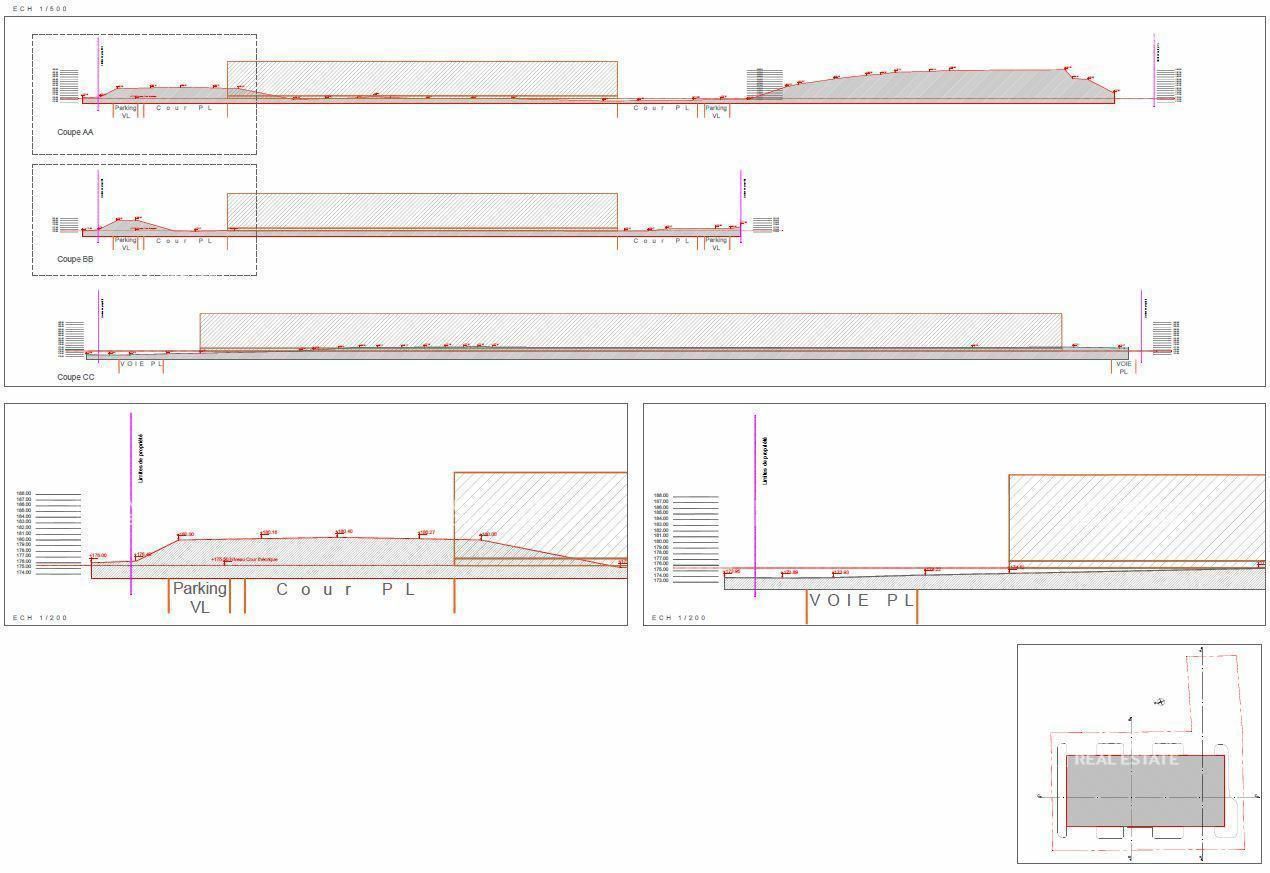 Vente Entrepôts classe A 67128.63 m² non divisibles 18340 Levet