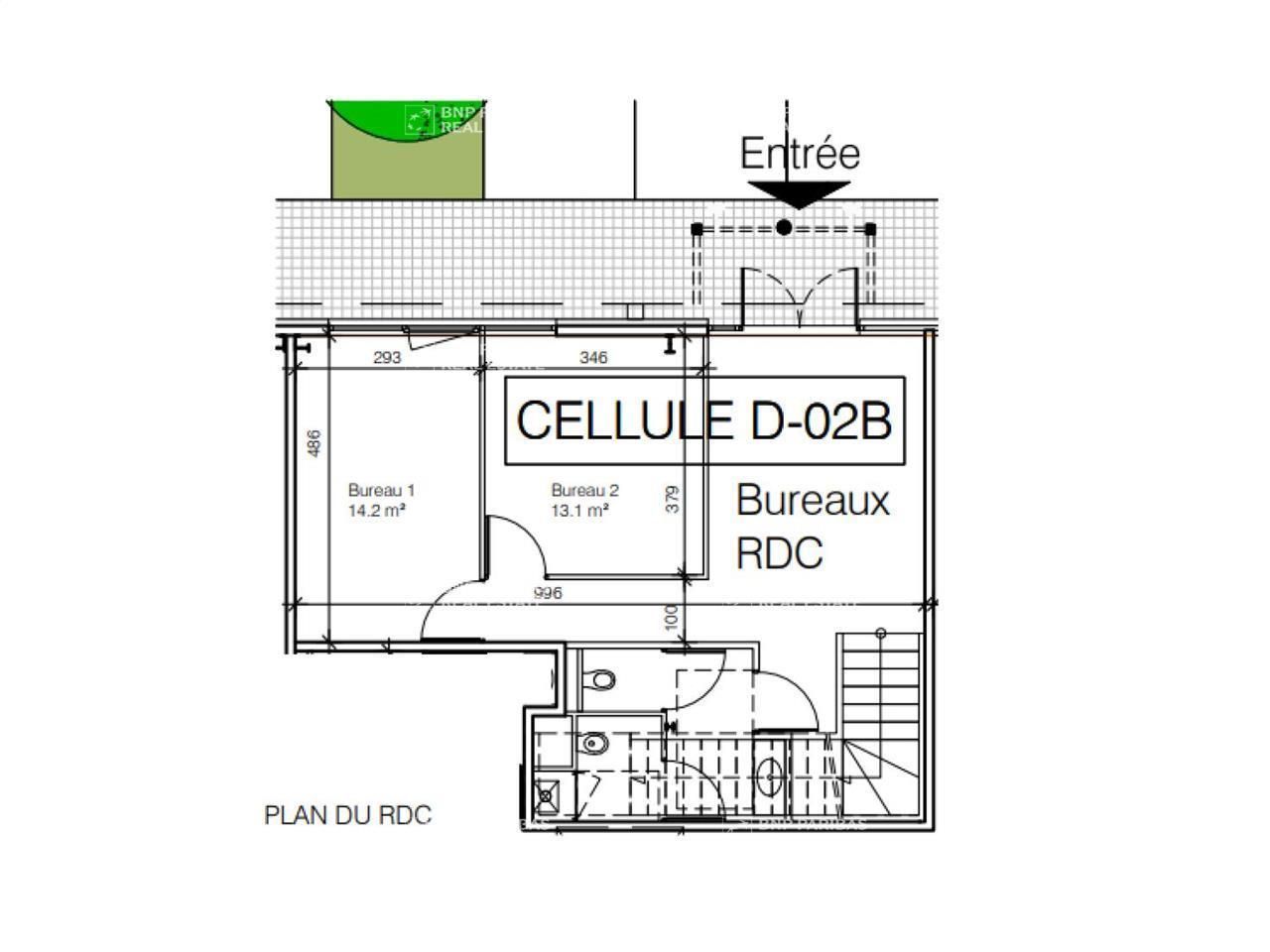 Location Bureaux 193 m² non divisibles 59930 La chapelle-d'armentières