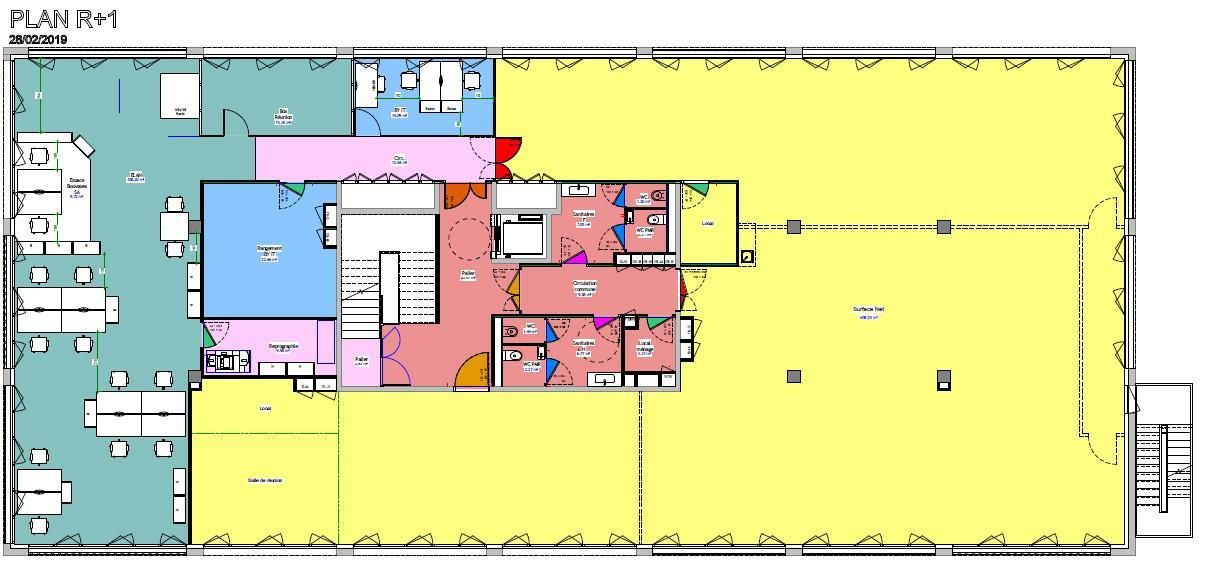 468 m² pour ce bureaux en location à Lormont