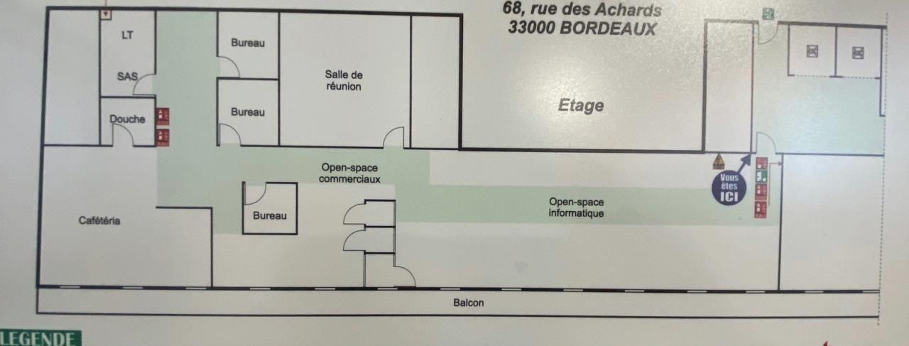 311 m² pour ce bureaux en location à Bordeaux