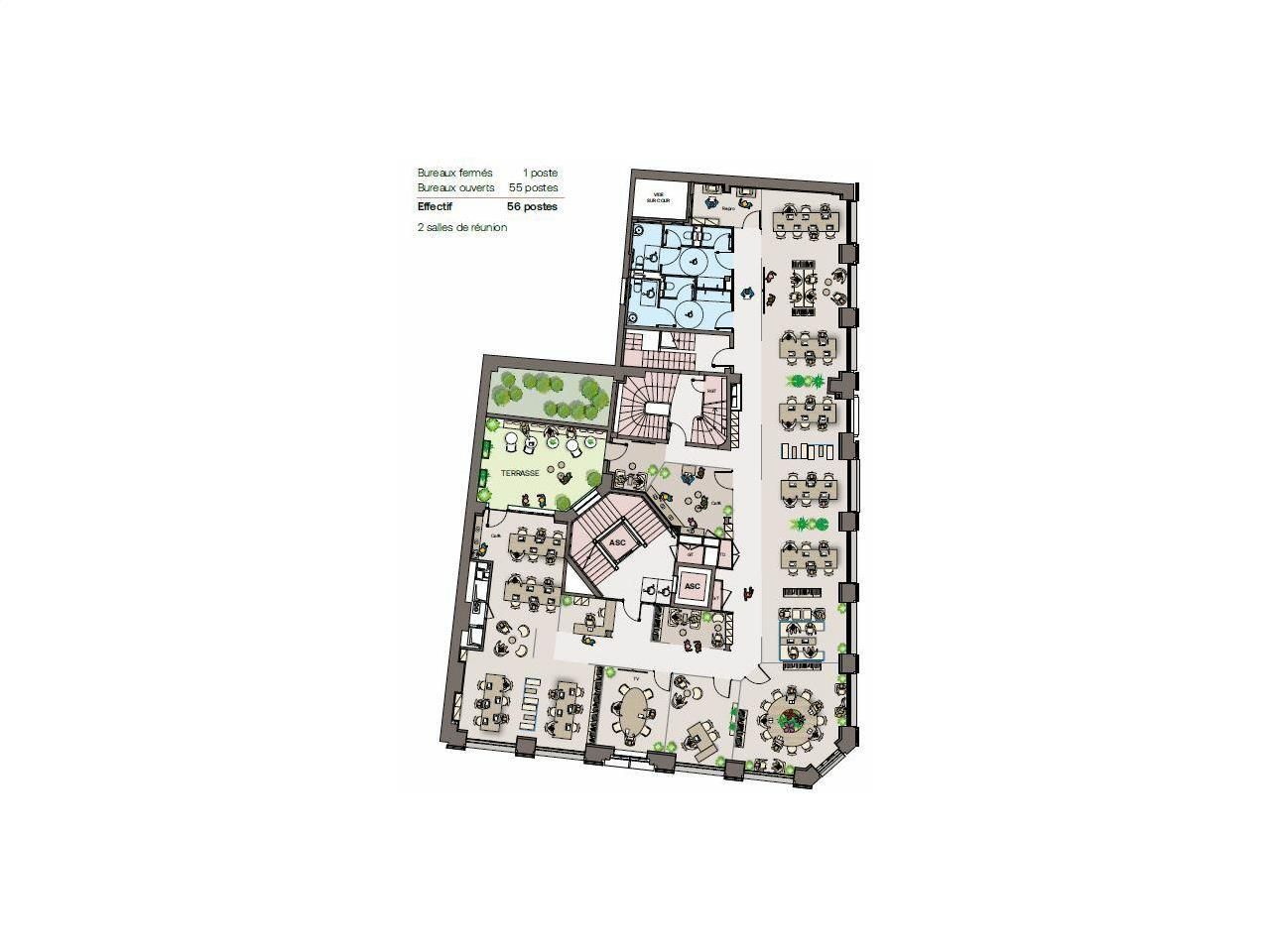 3776 m² pour ce bureaux en location à Paris