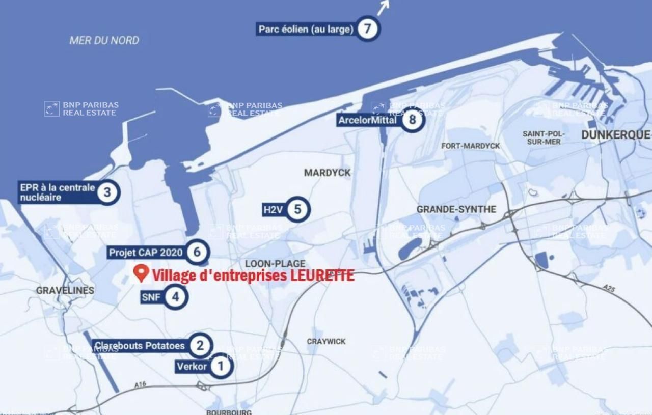 973 m² pour ce activité en location à Gravelines