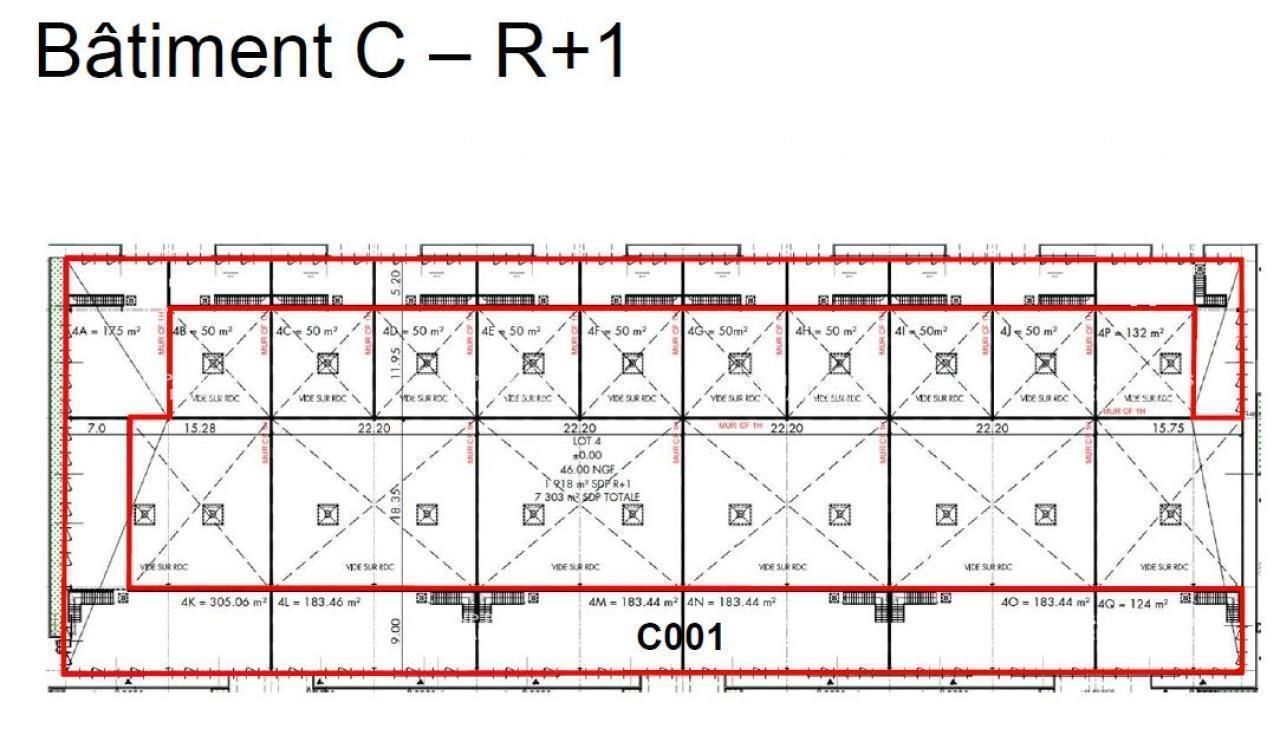 7303 m² pour ce activité en location à Le haillan