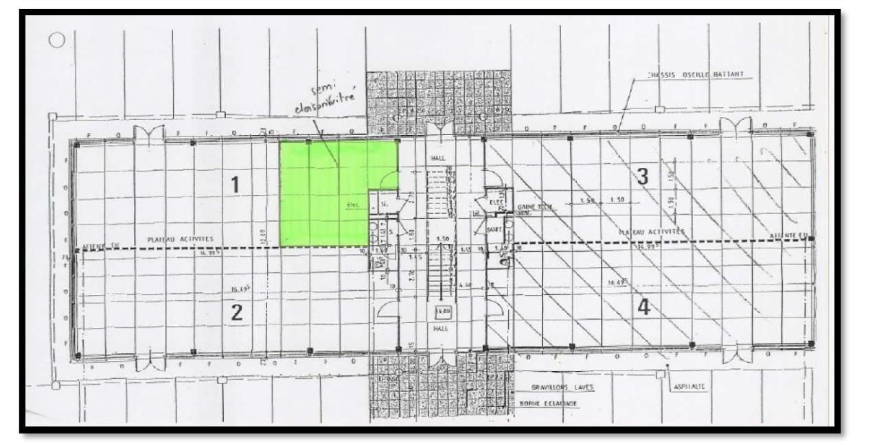 34 m² pour ce bureaux en location à Sainte-luce-sur-loire
